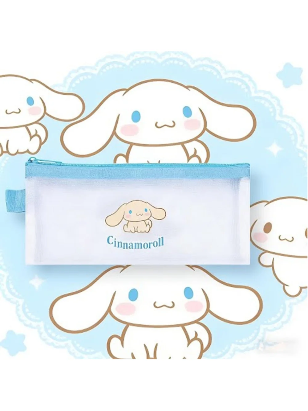 #CIN-1177 Cinnamoroll Mesh Pencil Bag